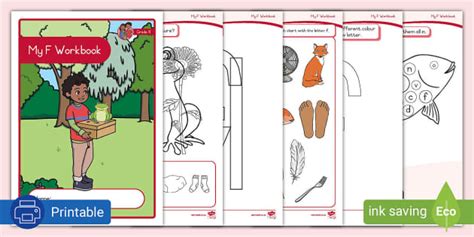 Gr R Phonics Workbook Letter F L Enseignant A Fait