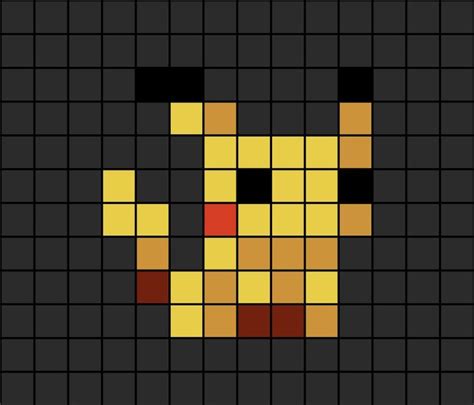 Pikachu (small) Pixel Art | Pixel art, Pixel art pattern, Pixel art design