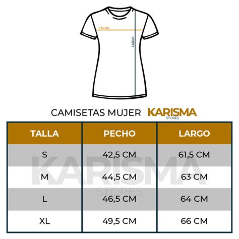 Guia De Tallas Para Camisetas Karisma