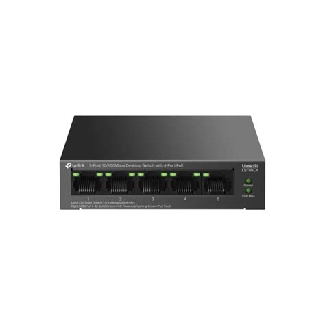 Switch Tp Link Tl Ls105p 5 Ports 10100 Mbps