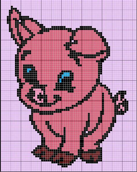 Pig Cross Stitch Knit Crochet Pattern Cross Stitch Cards Cross