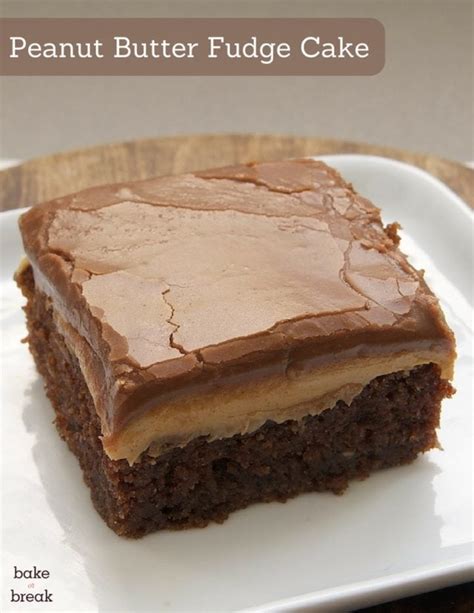 Peanut Butter Fudge Cake Bake Or Break