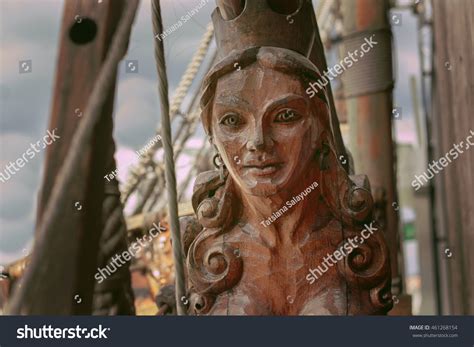 Wooden Figure Naked Siren Bow Ship Stock Photo 461268154 Shutterstock
