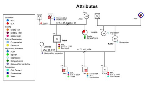 attributes Counseling Psychology, Therapy Counseling, Genogram Example ...