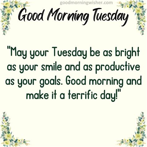 Good Morning Tuesday Wishes Messages Quotes