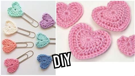 Learn How To Crochet A Beginner Heart Pattern Crochet Mini Heart