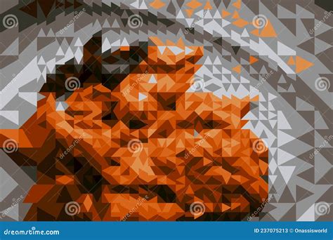 Mosaic Art Shapes Abstracts Backgrounds Stock Illustration