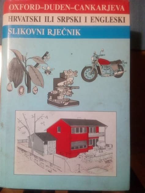 Hrvatski ili srpski engleski slikovni rječnik OXFORD DUDEN CANKARJEVA