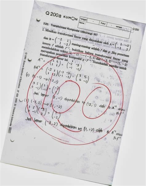 Contoh Soal Kumon Matematika Level A Bangsoal Riset