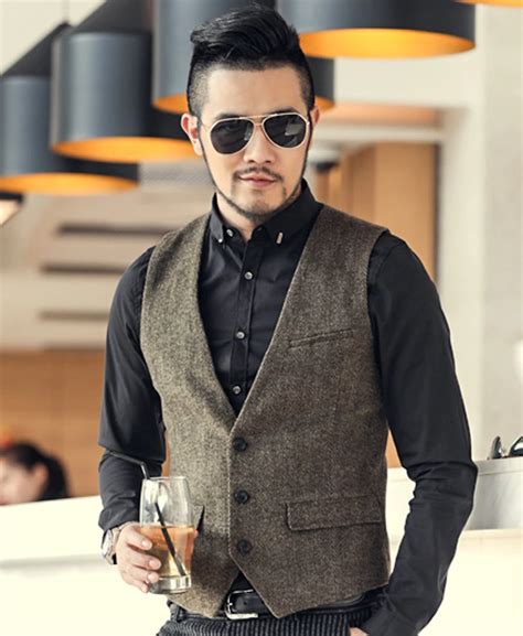 Men's suit vest England Slim vest Business casual party dresses 2016 ...