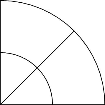 A circular sector is split into two circular sectors and two circular... | Download Scientific ...