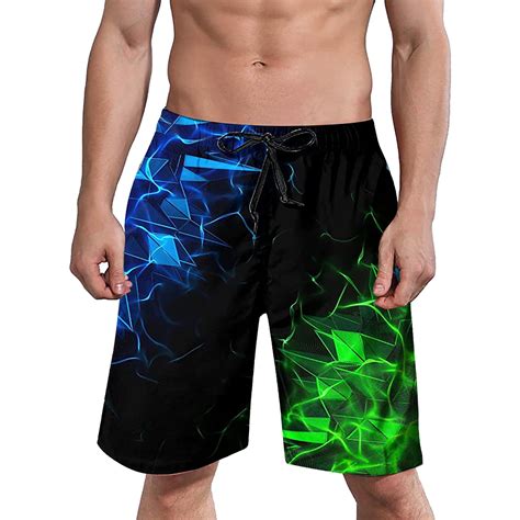 Dmqupv Beach Short Mens Swim Trunks With Pockets Swim Trunks Quick Dry