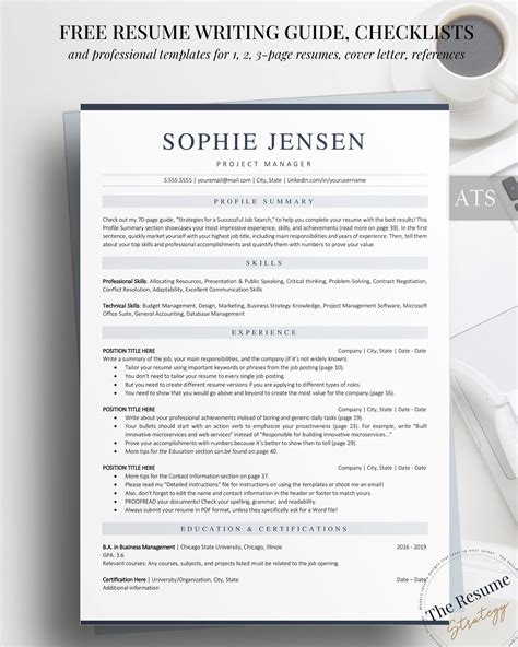 Ats Friendly Resume Template For Word Google Docs Ats Etsy Artofit