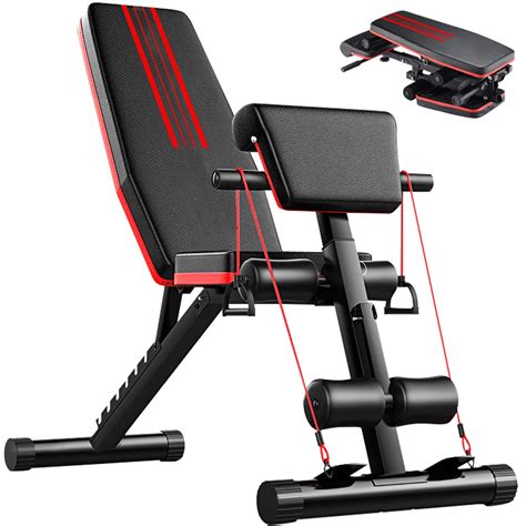 Buy Gluckluz Adjustable Weight Bench Foldable Exercise Workout Bench