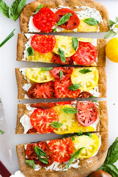 Heirloom Tomato Flatbread Good Habits Guilty Pleasuresgood Habits