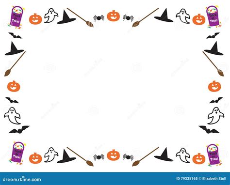 Halloween Border Stock Illustration Illustration Of Jackolantern