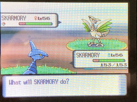 [4] Shiny Skarmory appears after only 226 REs! Setting up the hunt actually took longer than ...