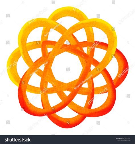 Orange Color Chakra Symbol Sacral Concept Stock Illustration 1217870167 ...