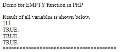 PHP Empty How Empty Function Work In PHP With Example