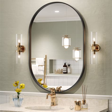 Oval Bathroom Vanity Mirrors Lighted Bathroom Mirrors | VONN Lighting