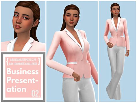 Sims Day Lookbook Challenge Business The Sims Book