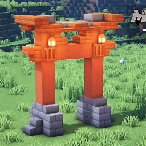 The Best Minecraft House Ideas Easy Japanese Torii Gate Minecraft