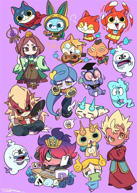 Pin By Christina On 妖怪ウォッチ Yo Kai Watch Character Design Yo Kai