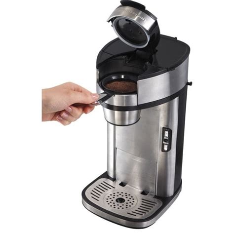 Hamilton Beach Single Serve Coffee Maker Stainless The Market Depot