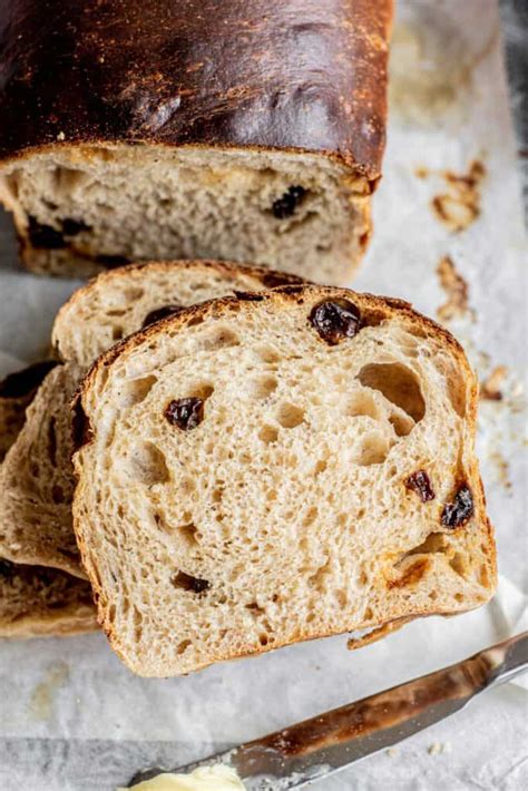 Soft Sourdough Cinnamon Raisin Bread | Home Grown Happiness