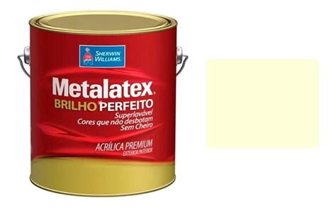 Tinta Metalatex Lavavel Semi Brilho Marfim Litros Sherwin