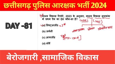 CG POLICE CONSTABLE EXAM 2024 MCQ SERIES DAY 81 MOST IMP QUESTION FOR