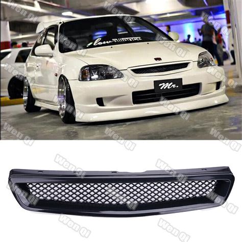 For 1999 2000 Honda Civic JDM Type R Black Grelly USA