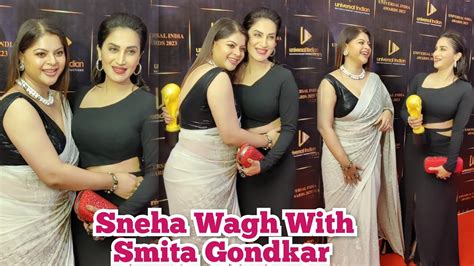 Sneha Wagh With Award Winner Smita Gondkar Bigg Boss Marathi Bff