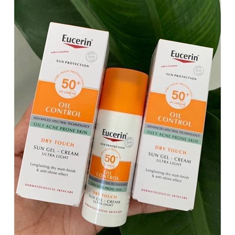 Eucerin Sun Dry Touch Oil Control Face SPF50 50ml ครมกนแดดเนอบาง