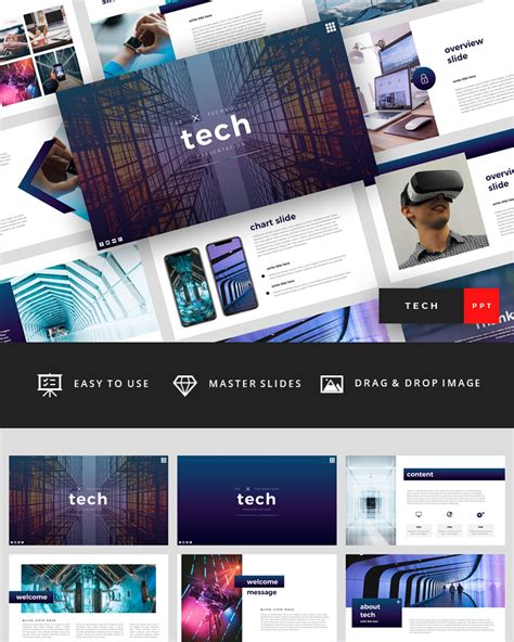 Tech - Technology Presentation PowerPoint template