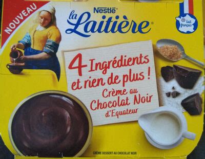 La Laiti Re Cr Me Au Chocolat Noir D Equateur Nestl G