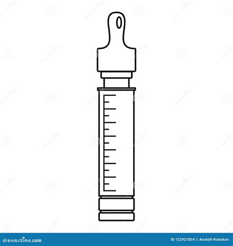 Icono De La Dosis De Vape Estilo Del Esquema Ilustraci N Del Vector