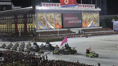 Jour de la victoire en Corée du Nord une parade militaire en