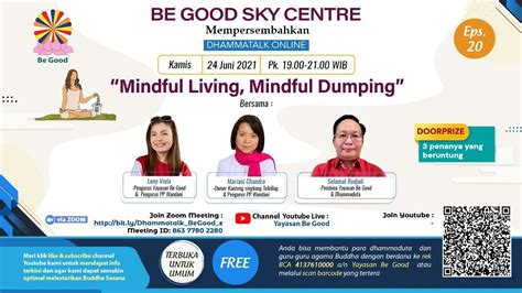 Dhammatalk Mindful Living Mindful Dumping Oleh Mariani Chandra