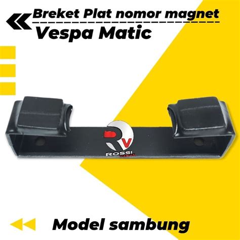 Jual Kirim Sekarang Dudukan Plat Nomor Magnet Vespa Sprint Primavera Lx