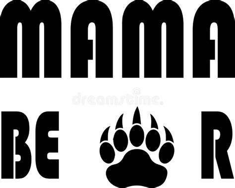 Imagen De Mama Bear  Con Svg Vector Cut File Para Cricut Y Silhouette Stock De Ilustración