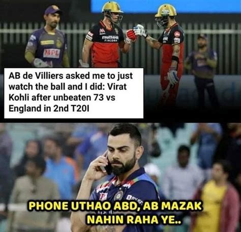 Virat Kohli Trending IPL Memes | Memes, Ab de villiers, Ipl