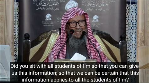 Advice To Those Who Generalize Shaykh Salih Al Luhaydan Youtube