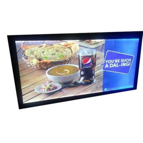 Black Frame Acrylic LED Backlit Signage Board For Promotions At Rs