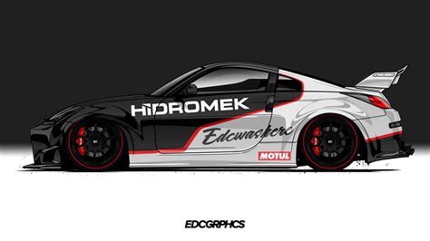 EDC Graphics JDM Digital Art Render Sports Car Nissan 350Z