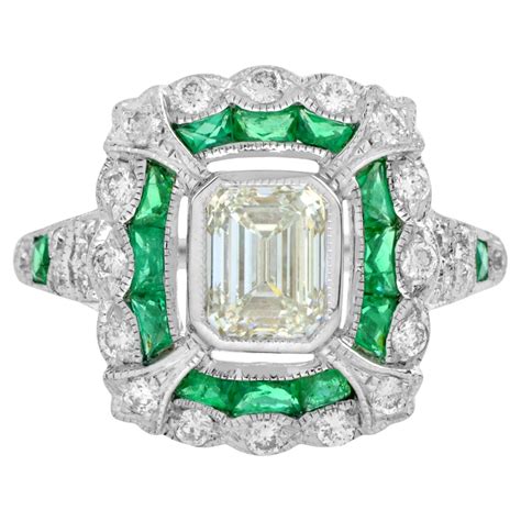 emerald art deco rings 14