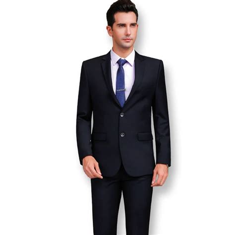 Two Piece Mens Formal Pant Suit For Business Occasions Official Wear