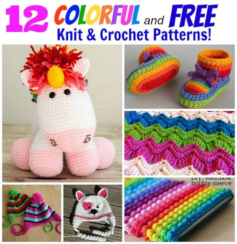 Colorful And Free Knit Crochet Patterns