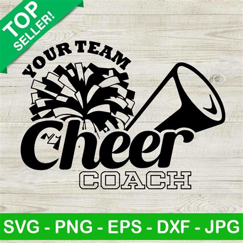 Your Team Cheer Coach Svg Cheerleader Coach Svg Pom Pom Svg