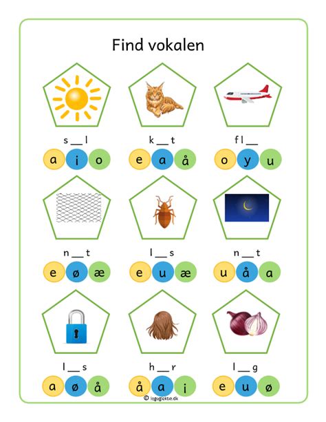 Opgaver Med Vokaler Leg Og Lektie
